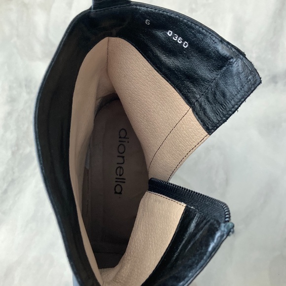 Dionella Black Leather booties - Picture 14 of 15